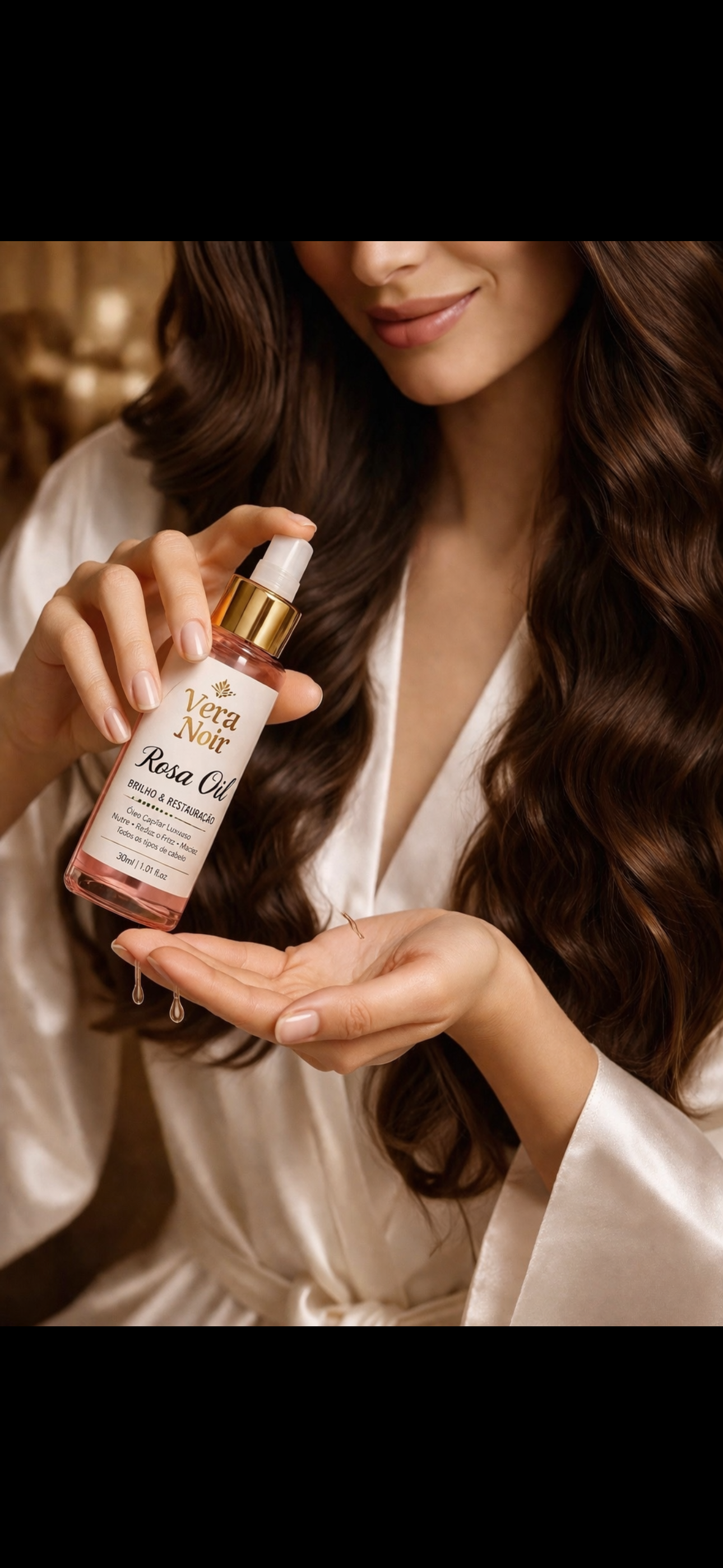 Óleo Capilar Rosa Oil – Brilho e Resta