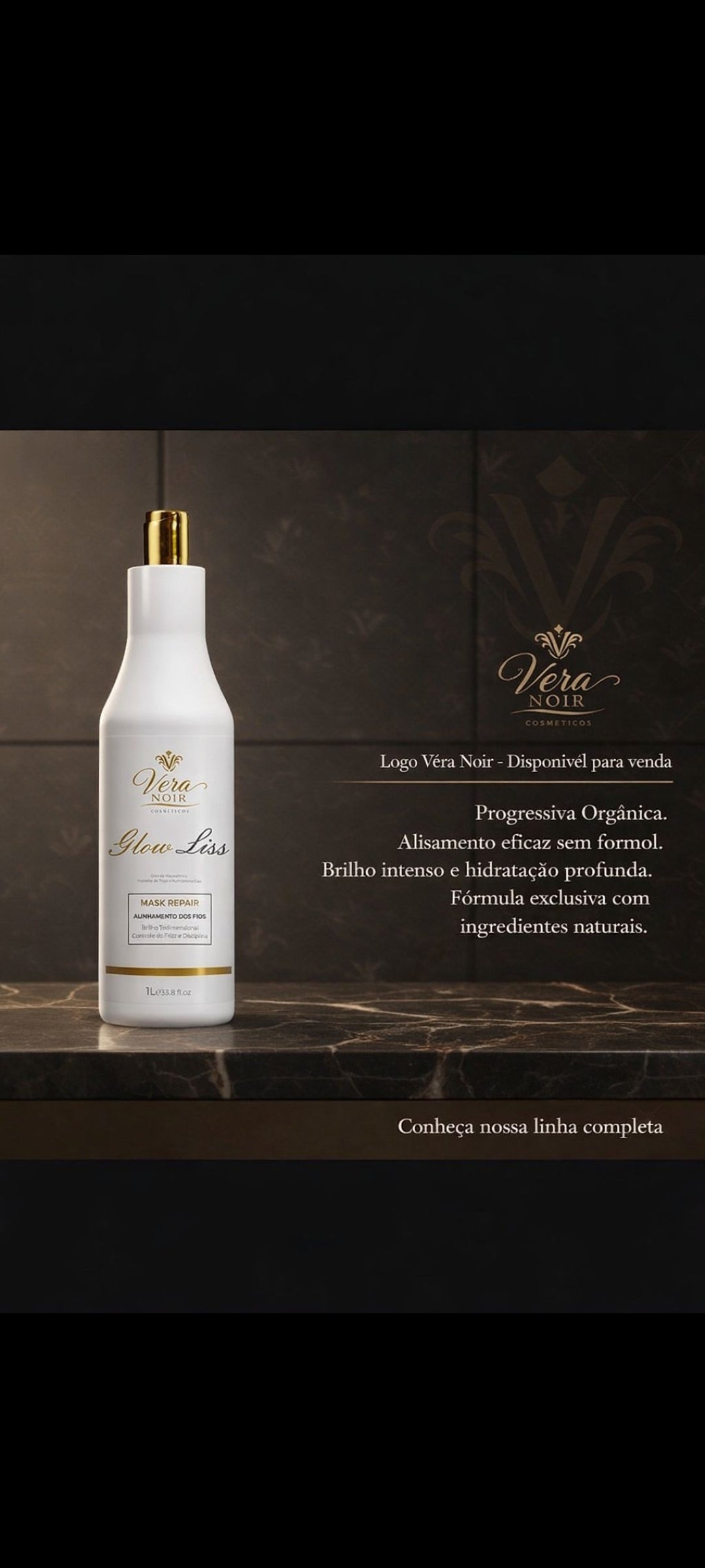 Vera Noir Glow Liss – Progressiva Orgânica Premium Sem Formol